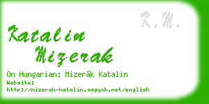 katalin mizerak business card